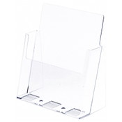 Plymor Clear Acrylic Paper Literature Holder (Countertop), Fits 8.5" x 11" Documents