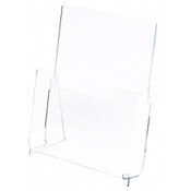 Plymor Clear Acrylic Paper Literature Holder (Countertop), Fits 8.5" x 11" Documents