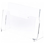 Plymor Clear Acrylic Paper Literature Holder (Countertop), Fits 8.5" x 11" Documents
