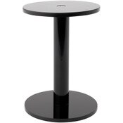 Plymor Black Acrylic Round Barbell Pedestal Display Riser, 4.25" H x 3" D (3/16" thick)