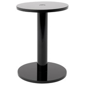Plymor Black Acrylic Round Barbell Pedestal Display Riser, 4.25" H x 3" D (3/16" thick)