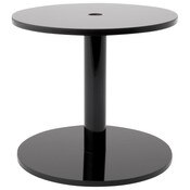 Plymor Black Acrylic Round Barbell Pedestal Display Riser, 4.25" H x 4.5" D (3/16" thick)
