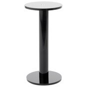 Plymor Black Acrylic Round Barbell Pedestal Display Riser, 6.375" H x 3" D (3/16" thick)