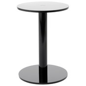 Plymor Black Acrylic Round Barbell Pedestal Display Riser, 6.375" H x 4.5" D (3/16" thick)