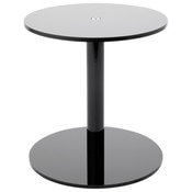 Plymor Black Acrylic Round Barbell Pedestal Display Riser, 8" H x 7.5" D (1/4" thick)