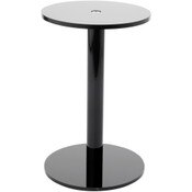 Plymor Black Acrylic Round Barbell Pedestal Display Riser, 9.5" H x 6" D (1/4" thick)