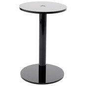 Plymor Black Acrylic Round Barbell Pedestal Display Riser, 9.5" H x 6" D (1/4" thick)