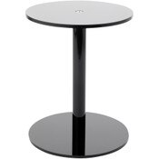 Plymor Black Acrylic Round Barbell Pedestal Display Riser, 9.5" H x 7.5" D (1/4" thick)