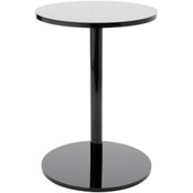 Plymor Black Acrylic Round Barbell Pedestal Display Riser, 12.75" H x 9" D (3/8" thick)