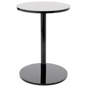 Plymor Black Acrylic Round Barbell Pedestal Display Riser, 12.75" H x 9" D (3/8" thick)