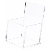 Plymor Clear Acrylic Deluxe Business Card Holder & Display (Vertical), 2.375" W x 2.25" D x 3.625"H