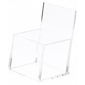 Plymor Clear Acrylic Deluxe Business Card Holder & Display (Vertical), 2.375" W x 2.25" D x 3.625"H