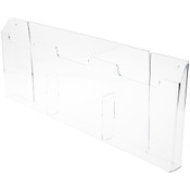 Plymor Clear Acrylic 3-Pocket Paper Literature Holder (Wall Mount), Fits 8.5" x 11" Documents