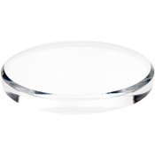 Plymor Clear Acrylic Beveled Round Display Base, 9" W x 9" D x 1" H