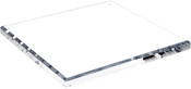 Plymor Clear Acrylic Square Beveled Display Base, 10" W x 10" D x 0.75" H