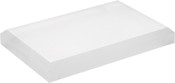 Plymor Frosted Acrylic Rectangular Beveled Display Base, 6" W x 4" D x 0.75" H