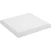Plymor Frosted Acrylic Square Beveled Display Base, 6" W x 6" D x 0.75" H