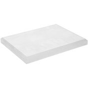 Plymor Frosted Acrylic Rectangular Beveled Display Base, 8" W x 6" D x 0.75" H