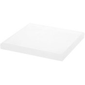 Plymor Frosted Acrylic Square Beveled Display Base, 7" W x 7" D x 0.75" H
