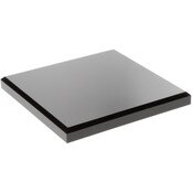 Plymor Black Acrylic Square Beveled Display Base, 7" W x 7" D x 0.75" H