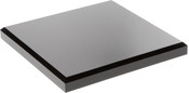 Plymor Black Acrylic Square Beveled Display Base, 7" W x 7" D x 0.75" H