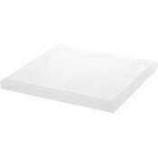 Plymor Frosted Acrylic Square Beveled Display Base, 8" W x 8" D x 0.75" H