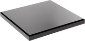 Plymor Black Acrylic Square Beveled Display Base, 8" W x 8" D x 0.75" H