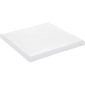 Plymor Frosted Acrylic Square Beveled Display Base, 9" W x 9" D x 0.75" H
