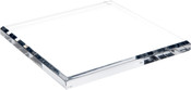 Plymor Clear Acrylic Square Beveled Display Base, 9" W x 9" D x 0.75" H