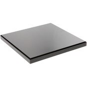 Plymor Black Acrylic Square Beveled Display Base, 9" W x 9" D x 0.75" H
