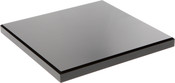 Plymor Black Acrylic Square Beveled Display Base, 9" W x 9" D x 0.75" H