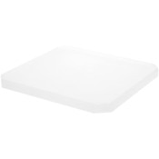 Plymor Frosted Acrylic Beveled Corner-Cut Display Base, 10" W x 10" D x 0.75" H