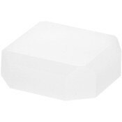 Plymor Frosted Acrylic Beveled Corner-Cut Display Base, 2" W x 2" D x 0.75" H