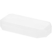 Plymor Frosted Acrylic Beveled Corner-Cut Rectangular Display Base, 4" W x 2" D x 0.75" H