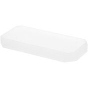 Plymor Frosted Acrylic Beveled Corner-Cut Rectangular Display Base, 6" W x 3" D x 0.75" H
