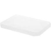 Plymor Frosted Acrylic Beveled Corner-Cut Rectangular Display Base, 8" W x 6" D x 0.75" H