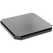 Plymor Black Acrylic Beveled Corner-Cut Display Base, 8" W x 8" D x 0.75" H