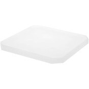 Plymor Frosted Acrylic Beveled Corner-Cut Display Base, 9" W x 9" D x 0.75" H