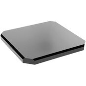 Plymor Black Acrylic Beveled Corner-Cut Display Base, 9" W x 9" D x 0.75" H