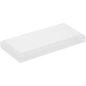 Plymor Frosted Acrylic Rectangular Beveled Display Base, 4" W x 2" D x 0.5" H