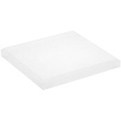 Plymor Frosted Acrylic Square Beveled Display Base, 4" W x 4" D x 0.5" H
