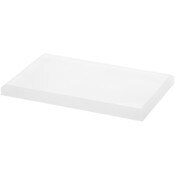 Plymor Frosted Acrylic Rectangular Beveled Display Base, 6" W x 4" D x 0.5" H
