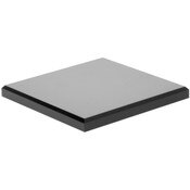 Plymor Black Acrylic Square Beveled Display Base, 5" W x 5" D x 0.5" H