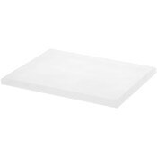 Plymor Frosted Acrylic Rectangular Beveled Display Base, 8" W x 6" D x 0.5" H