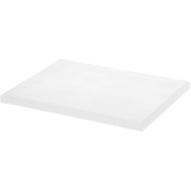 Plymor Frosted Acrylic Rectangular Beveled Display Base, 8" W x 6" D x 0.5" H