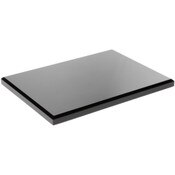 Plymor Black Acrylic Rectangular Beveled Display Base, 8" W x 6" D x 0.5" H