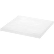 Plymor Frosted Acrylic Square Beveled Display Base, 7" W x 7" D x 0.5" H