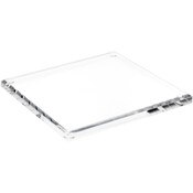 Plymor Clear Acrylic Square Beveled Display Base, 7" W x 7" D x 0.5" H