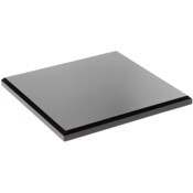 Plymor Black Acrylic Square Beveled Display Base, 7" W x 7" D x 0.5" H
