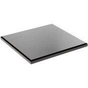 Plymor Black Acrylic Square Beveled Display Base, 8" W x 8" D x 0.5" H